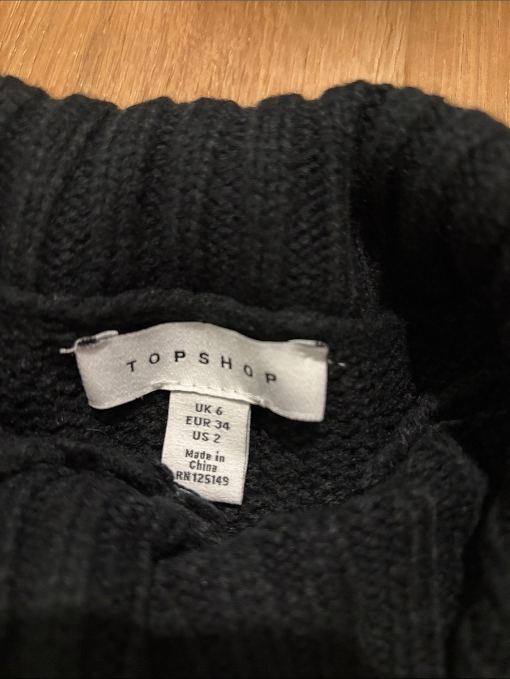 Black & Neon Green Turtleneck Sweater | Topshop - Picture 2 of 3